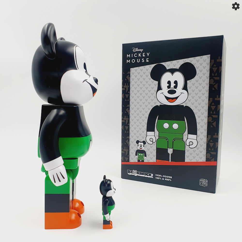 BE@RBRICK MICKEY MOUSE 1930 400% 100% 2022