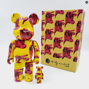 BE@RBRICK ANDY WARHOL Cow Wallpaper 100％ & 400％ - Front View