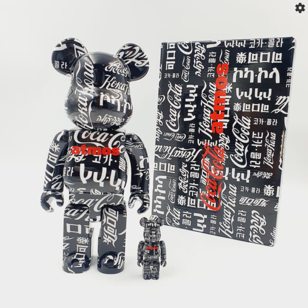 BE@RBRICK atmos × Coca-Cola TYPE-6 100％ & 400％ - Front View