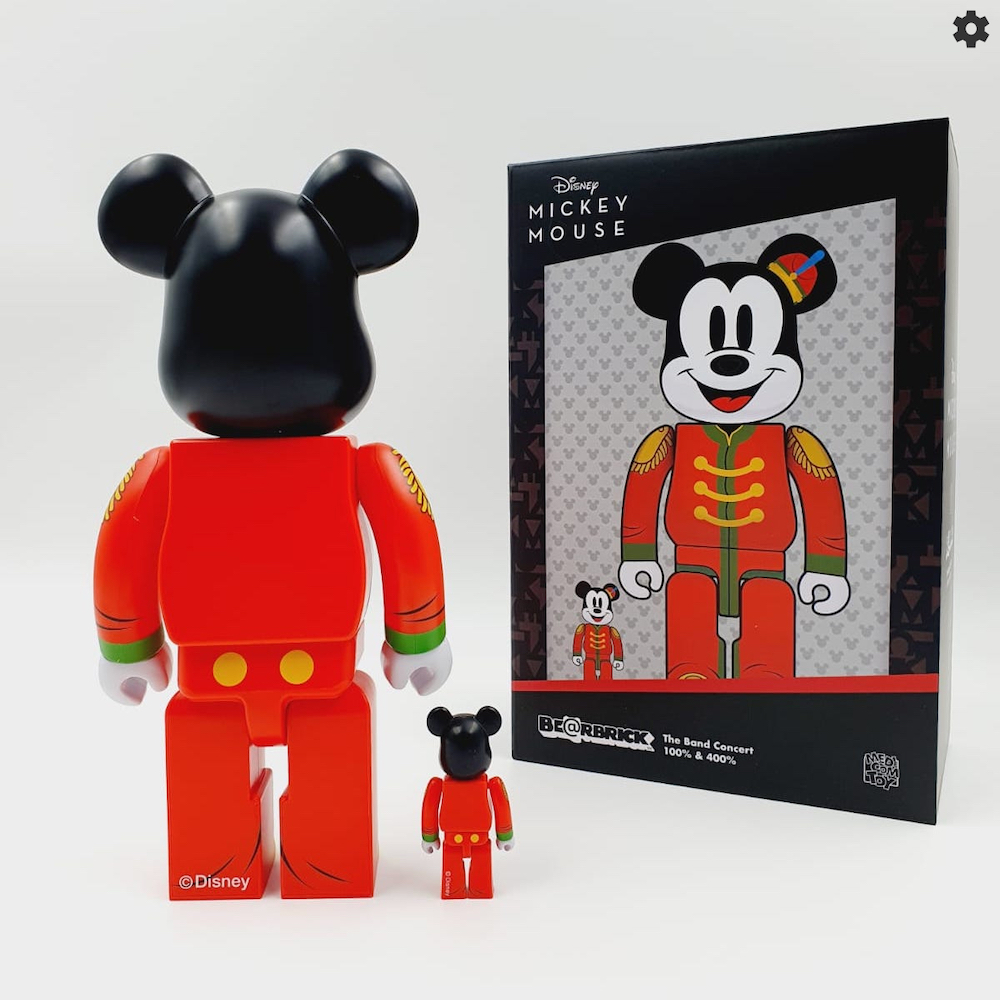 BE@RBRICK MICKEY MOUSE THE BAND CONCERT 400% 100%
