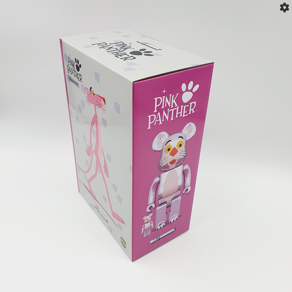 BE@RBRICK PINK PANTHER CHROME 400% 100%