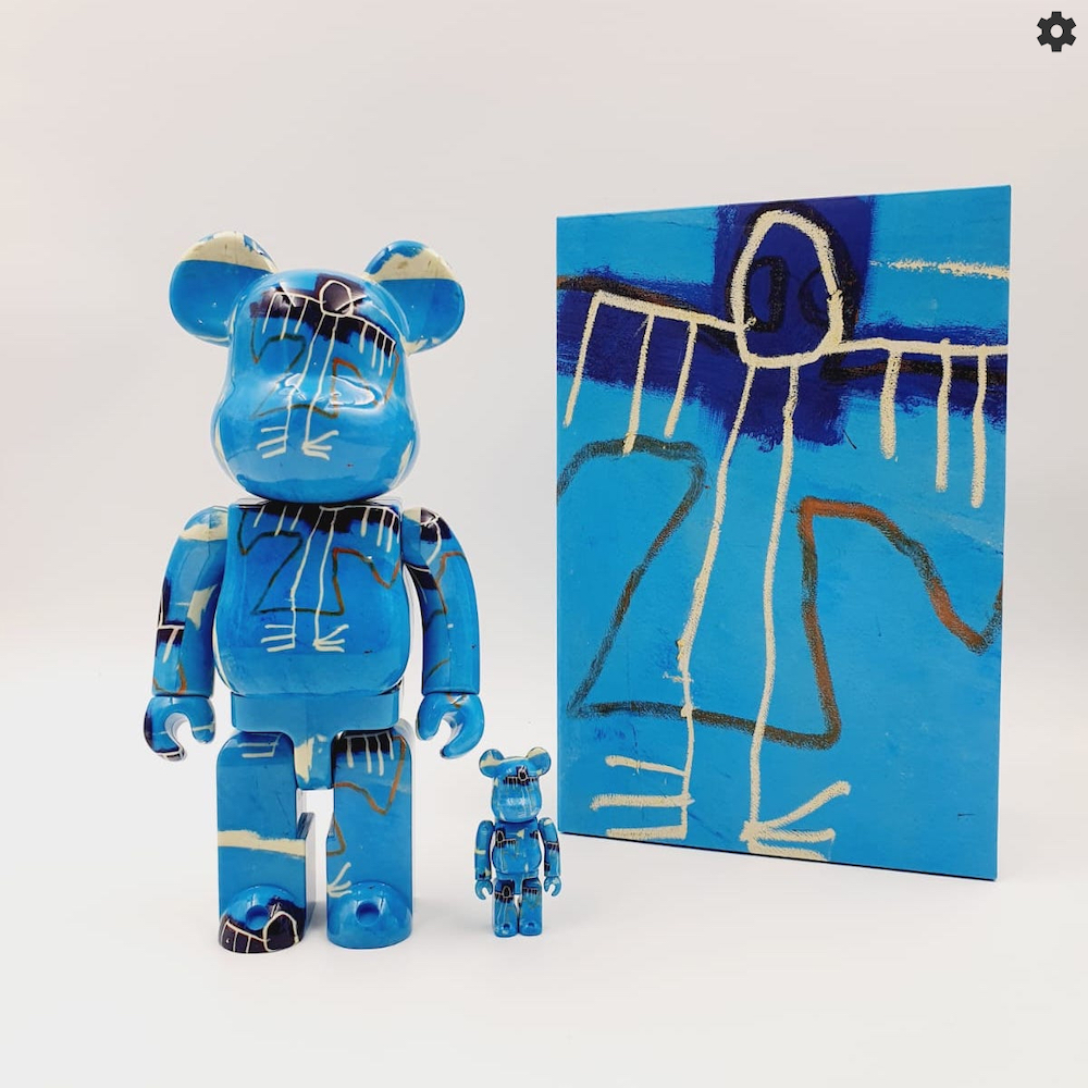 BE@RBRICK BASQUIAT V9 ANGEL 400% 100% 2023 - The Factory Concept Store