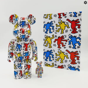 BE@RBRICK KEITH HARING V9 400% 100% 2023 - Front View