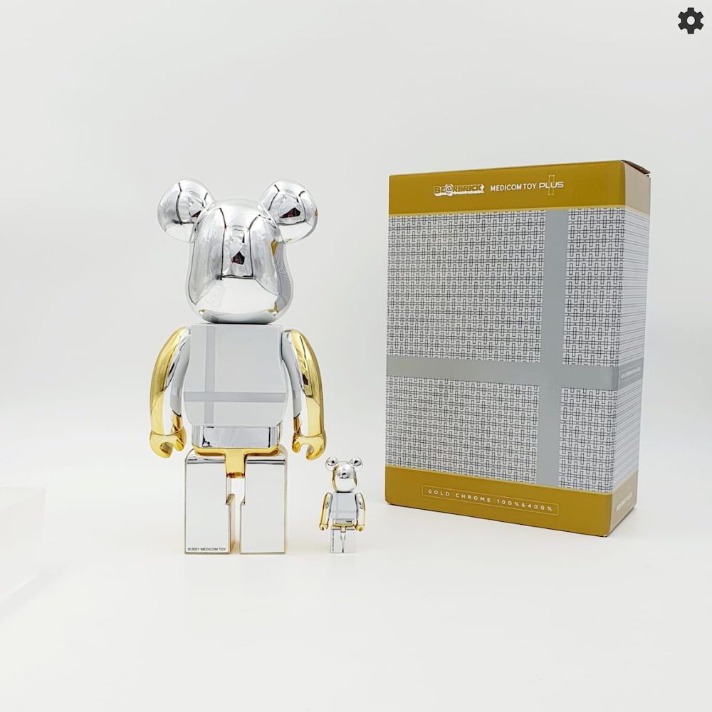 BE@RBRICK MEDICOM PLUS GOLD 400% 100% 2021 - The Factory Concept Store