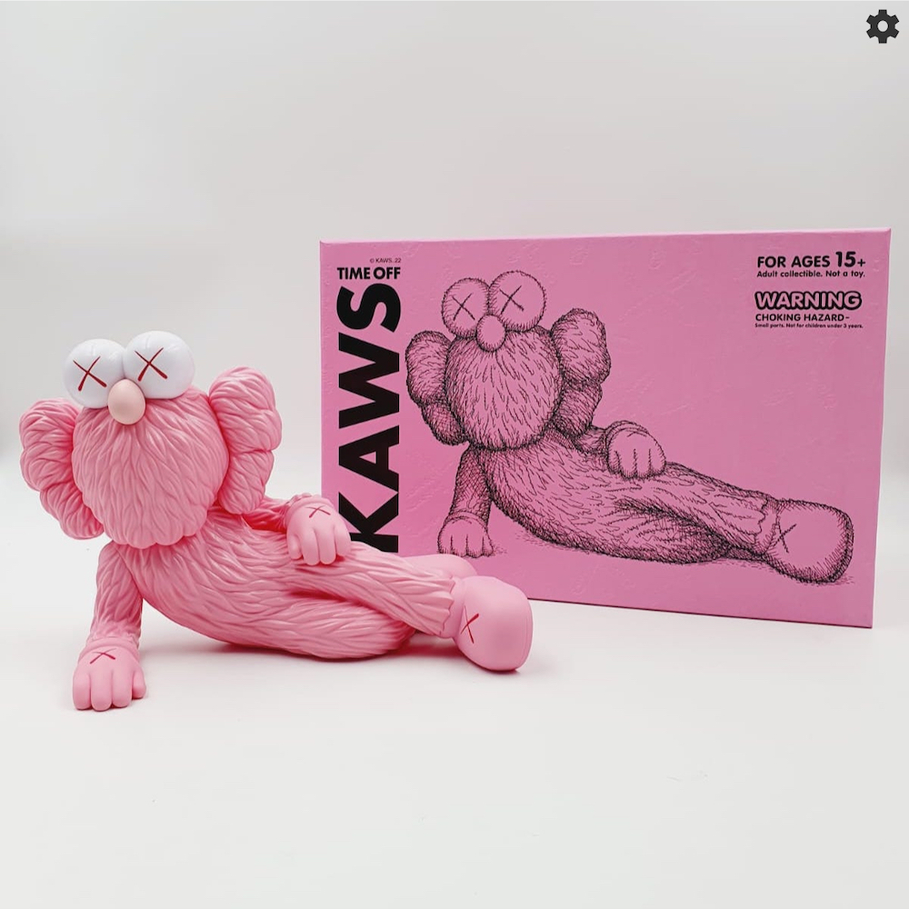 https://thefactoryconceptstore.com/wp-content/uploads/2023/06/KAWS-TIME-OFF-PINK-2023-Front-View.jpg
