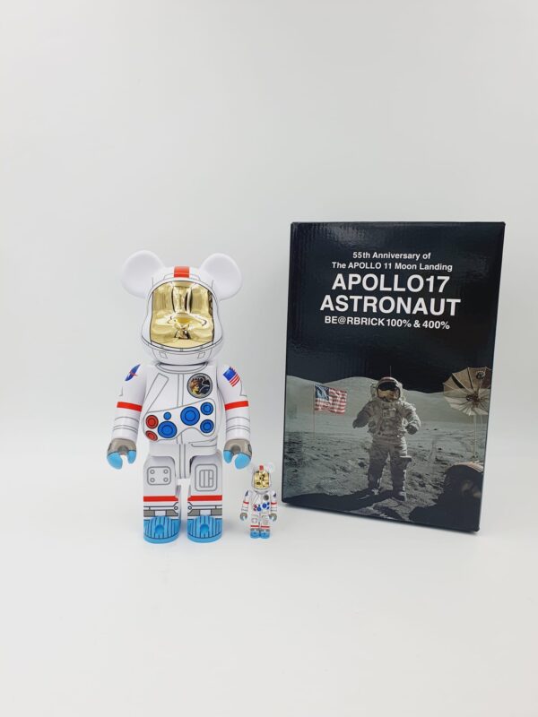 Be@rbrick Apollo 17 Astraunaut  400% & 100%  Bearbrick 2024